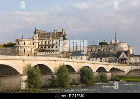Chateau Royal d'Amboise, Indre-et-Loire, Loire, France, Europe Banque D'Images