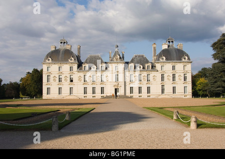 Le 17ème siècle château de Cheverny, Loir-et-Cher, Loire, France, Europe Banque D'Images