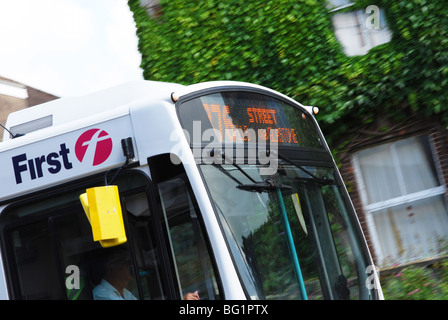 Détail de premier bus Royaume-uni Glastonbury Banque D'Images