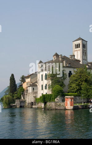 L'Isola di San Giulio, lac d'Orta, Italie, Europe Banque D'Images