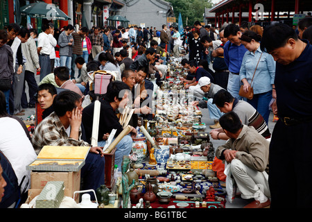 Marché aux puces de Panjiayuan, Beijing, China, Asia Banque D'Images