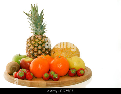 Gros tas de beaux fruits frais Banque D'Images
