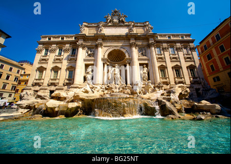 Le Baroque de la fontaine de Trevi. Rome Banque D'Images