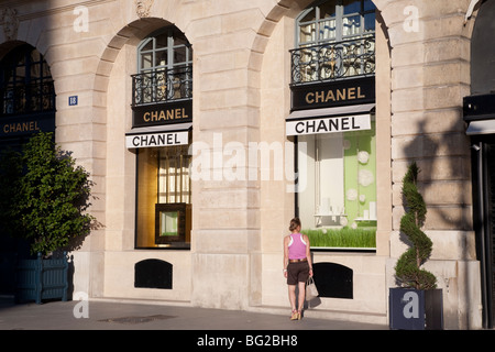 Chanel Boutique, Place Vendôme Square, Paris, France, Europe Banque D'Images