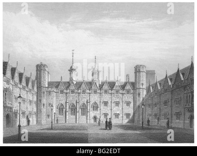 St John's College de Cambridge - Deuxième cour Banque D'Images