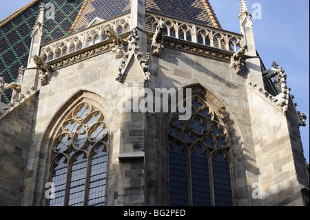 Vue du toit de la cathédrale St Stephen, Vienne, Autriche, Europe Banque D'Images