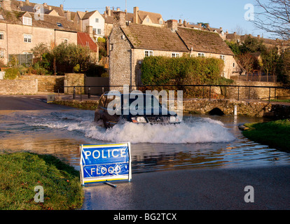 Location de Fording Splash Tetbury Banque D'Images