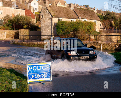 Location de Fording Splash Tetbury Banque D'Images