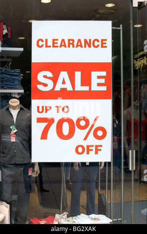 Vente boutique, Oxford Street, Londres, Angleterre, Royaume-Uni, Europe Banque D'Images