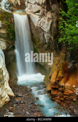 Christine Falls Mount Rainier National Park, Washington State, USA Banque D'Images