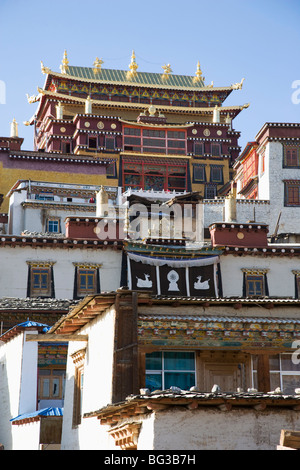 Sumsteling Ganden Gompa (Monastère Songzanlin Si), le Shangri-La Shangri-La, région, province de Yunnan, Chine Banque D'Images