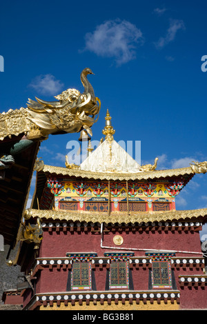 Sumsteling Ganden Gompa (Monastère Songzanlin Si), le Shangri-La Shangri-La, région, province de Yunnan, Chine Banque D'Images