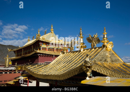 Sumsteling Ganden Gompa (Monastère Songzanlin Si), le Shangri-La Shangri-La, région, province de Yunnan, Chine Banque D'Images