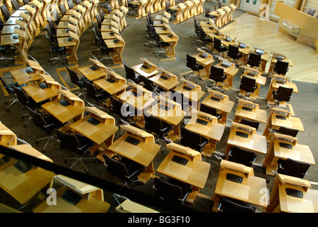 Hémicycle du Parlement écossais Banque D'Images