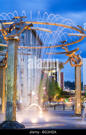 Riverfront Park Fontaine, Spokane, État de Washington, États-Unis d'Amérique, Amérique du Nord Banque D'Images