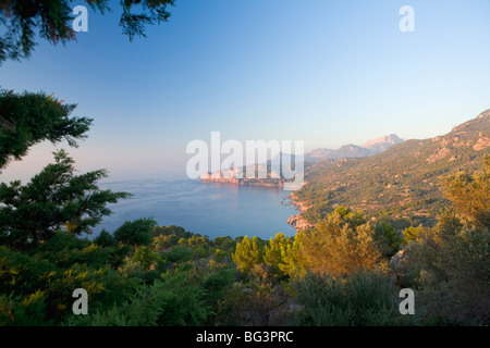 Cala de Deia, côte nord de Majorque, Iles Baléares, Espagne, Méditerranée, Europe Banque D'Images