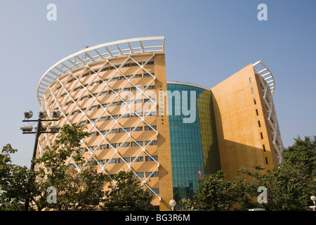 Cyber Towers de Hi-Tech city, Hyderabad, Andhra Pradesh, Inde, Asie Banque D'Images