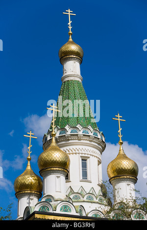 L'église Russe Nikolai St., Sofia, Bulgarie, Europe Banque D'Images