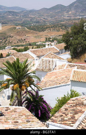 Zahara de la Sierra, l'un des villages blancs, Andalousie, Espagne, Europe Banque D'Images