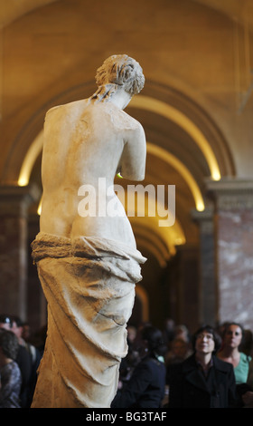 L'Aphrodite de Milo, la Vénus de Milo, 2e siècle avant J.-C., Musée du Louvre, Paris, France Banque D'Images