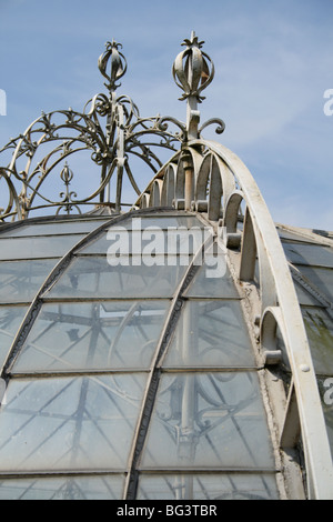 Toit de la Serre Balat (serre) au Jardin Botanique National de Belgique à Meise (près de Bruxelles) en Brabant flamand, Belgique. Banque D'Images