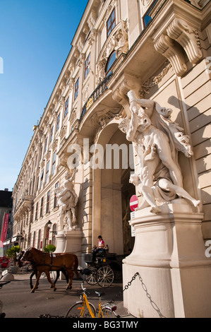 Fiaker, Hofburg, Wien, Österreich | fiaker, Hofburg, Vienne, Autriche Banque D'Images