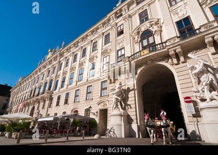 Fiaker, Hofburg, Wien, Österreich | fiaker, Hofburg, Vienne, Autriche Banque D'Images