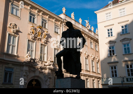 Lessingdenkmal, Judenplatz, Wien, Österreich | Lessing memorial, Judenplatz, Vienne, Autriche Banque D'Images