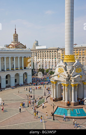 Le jour de l'indépendance, Maidan Nezalezhnosti (Place de l'indépendance), Kiev, Ukraine, l'Europe Banque D'Images