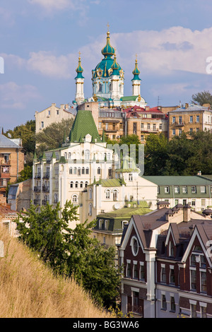 Eglise orthodoxe Saint Andrews, Podil, Kiev, Ukraine, l'Europe Banque D'Images