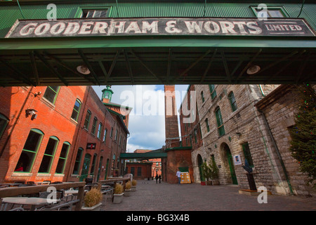 Gooderham and Worts Distillery District de Toronto Canada Banque D'Images