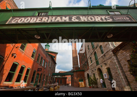 Gooderham and Worts Distillery District de Toronto Canada Banque D'Images