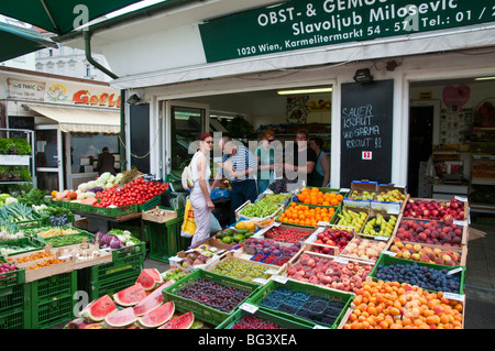 Karmelitermarkt, Wien, Österreich | Karmeliter Marché, Vienne, Autriche Banque D'Images