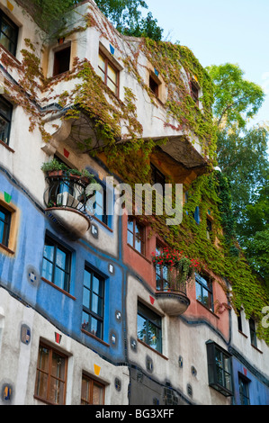 Hundertwasser Haus, Wien, Österreich | Hundertwasser Haus, Vienne, Autriche Banque D'Images