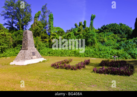 81e Armée US Infantry Peleliu Memorial, République des Palaos, Pacifique Banque D'Images