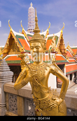 Temple du Bouddha d'Émeraude (Wat Phra Kaew), Grand Palace, Bangkok, Thaïlande, Asie du Sud-Est, Asie Banque D'Images