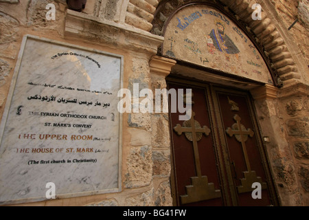 Israël, Jérusalem Vieille Ville syrienne orthodoxe, l'église de Saint Marc Banque D'Images