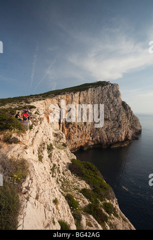 Italie, Sardaigne, dans l'ouest de la Sardaigne, Alghero, Capo Caccia Banque D'Images