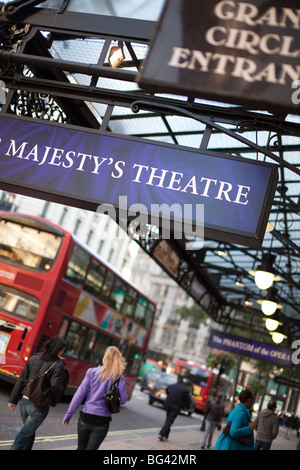 Her Majesty's Theatre, Haymarket, Londres, Angleterre Banque D'Images