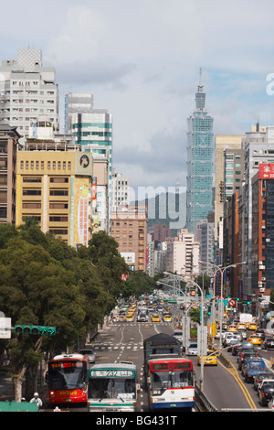 Taipei 101, Taipei, Taiwan, l'Asie Banque D'Images