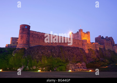 En Angleterre, Northumberland, Bamburgh, Bamburgh Castle Banque D'Images