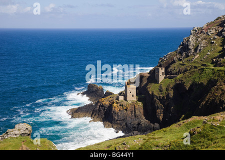 L'Angleterre, Cornwall, Botallack la mienne Banque D'Images