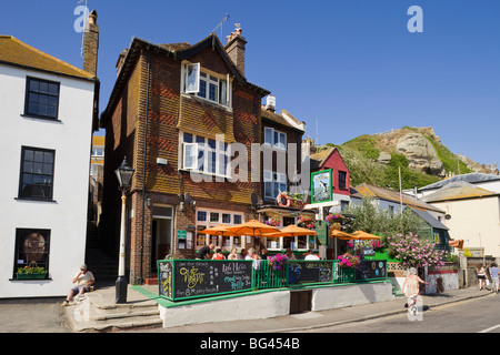 L'Angleterre, l'East Sussex, Hastings, pub dans la Vieille Ville Banque D'Images