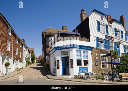 L'Angleterre, l'East Sussex, le seigle, le Mermaid Street Banque D'Images