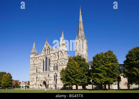 L'Angleterre, la cathédrale de Salisbury, Wiltshire Banque D'Images