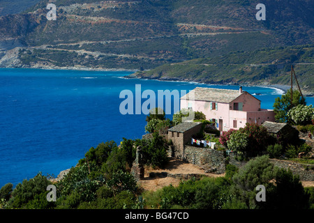 France, Haute-corse, Cap Corse, Nonza Banque D'Images