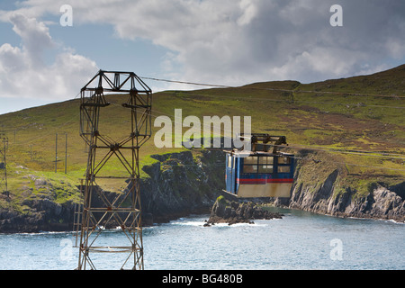 Téléphérique de Dursey Island, Péninsule de Beara, Co. Cork & Co Kerry, Ireland Banque D'Images