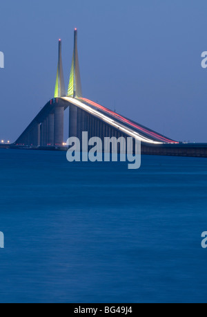 Sunshine Skyway Bridge, Tampa Bay, Saint Petersburg, Floride Banque D'Images