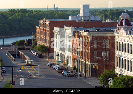 USA, Alabama, Montgomery, quartier historique, Rue du Commerce Électronique architecture italienne fin des années 1800, USA, Ohio River Banque D'Images