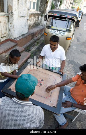 Jeu de Carrom, Sri Lanka Banque D'Images